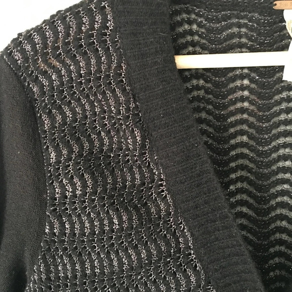 FreePeople Blk and shimmer Cardigan - Picture 4 of 7